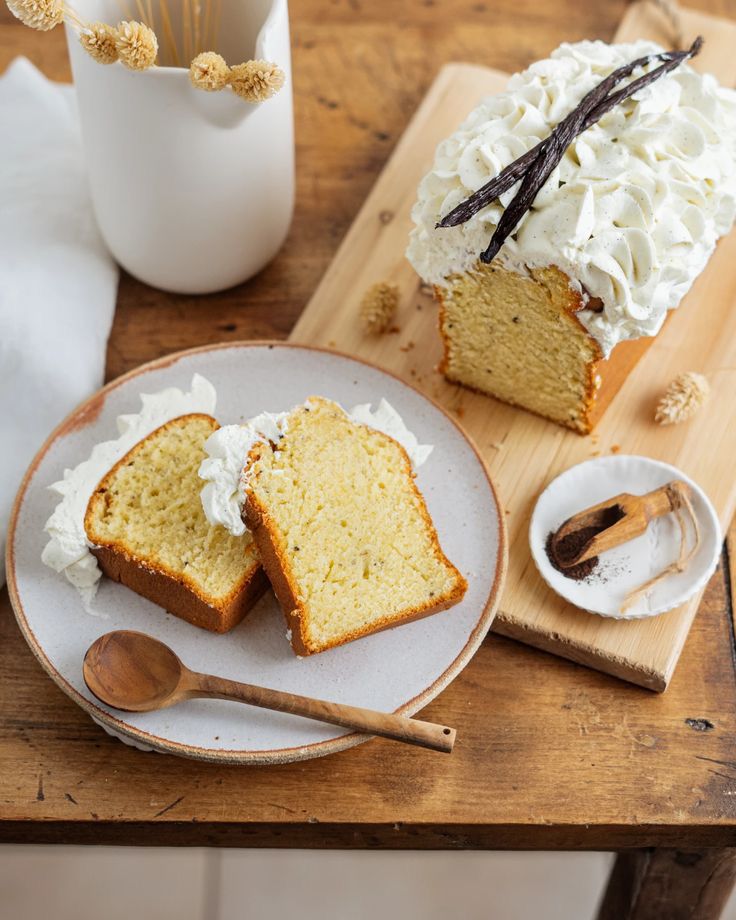 Tranche cake vanille